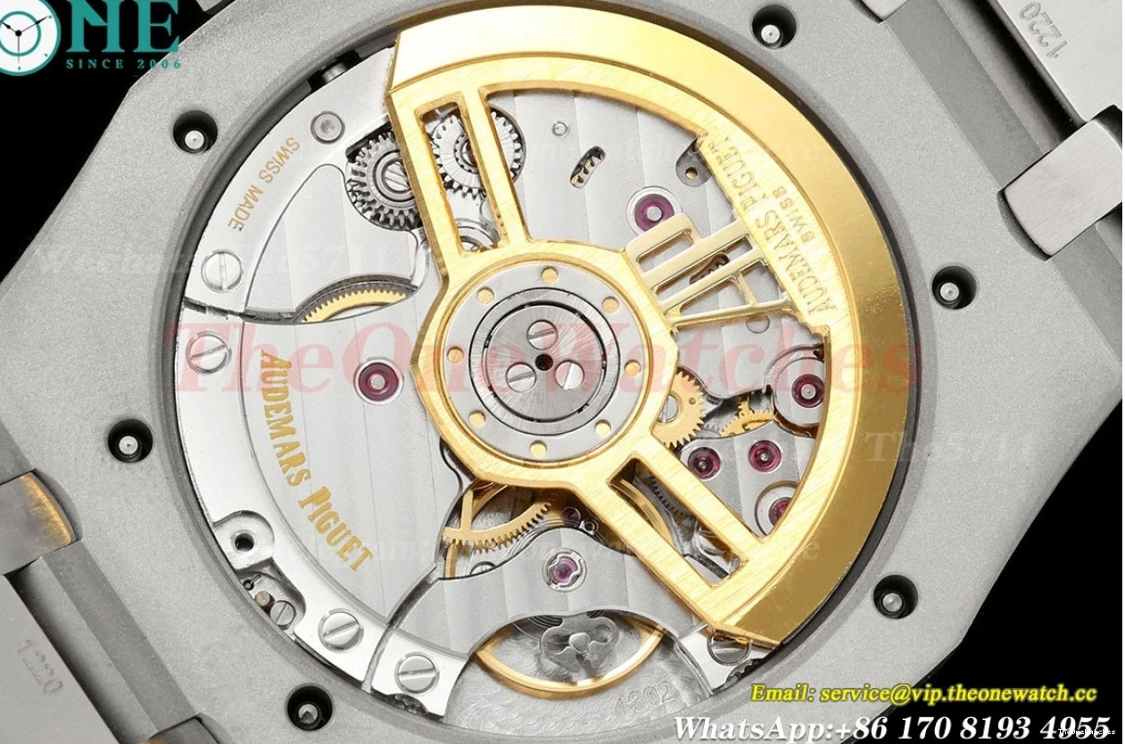 TKF Royal A4302 41mm Clone Super SS Black Dial 15500 Oak SS 0322